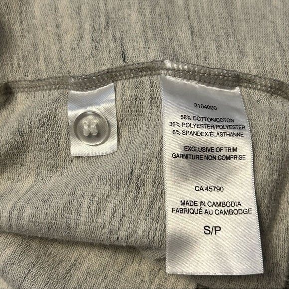 Danskin Women's Wrap Cardigan Heathered Grey Cowl Neck Stretch Size Small - Picture 3 of 6